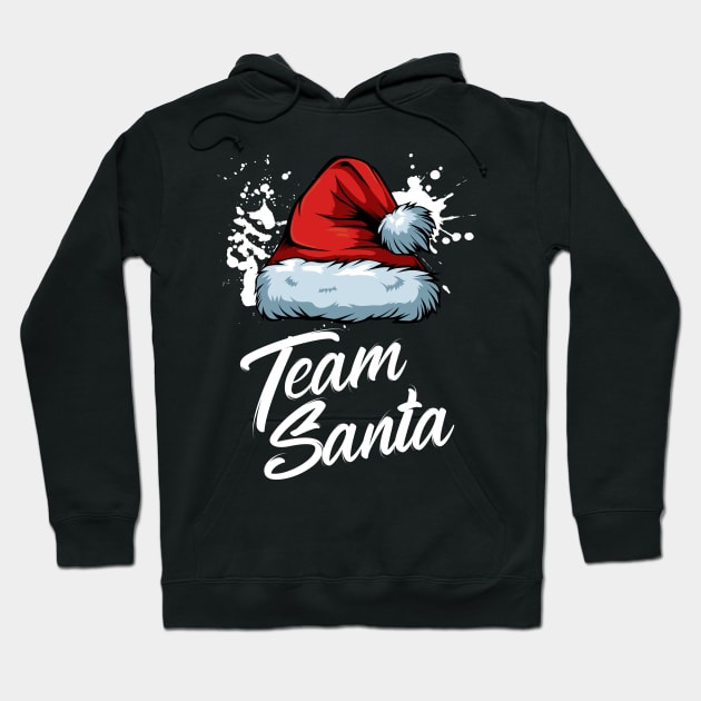 Team Santa Merry Christmas Matching Family Funny Hoodie by Funnyawesomedesigns